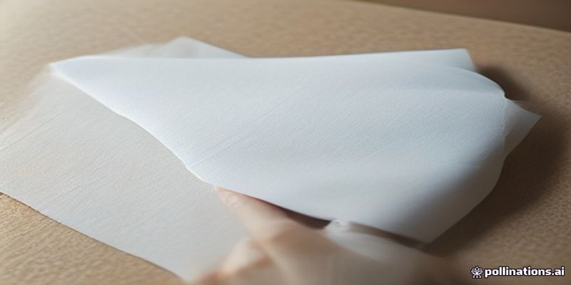 우편 봉투에 포토카드를 넣어 보내려는 손