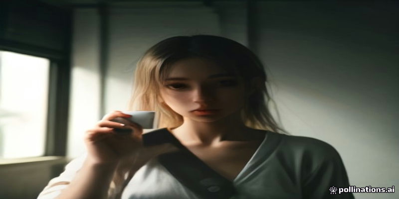 휴대폰으로 투표 화면을 누르는 손