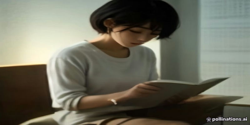 한국어 공부 책과 메모를 보는 해외 팬