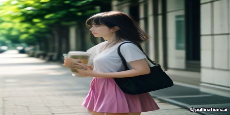 텀블러와 장바구니를 들고 외출하는 사람
