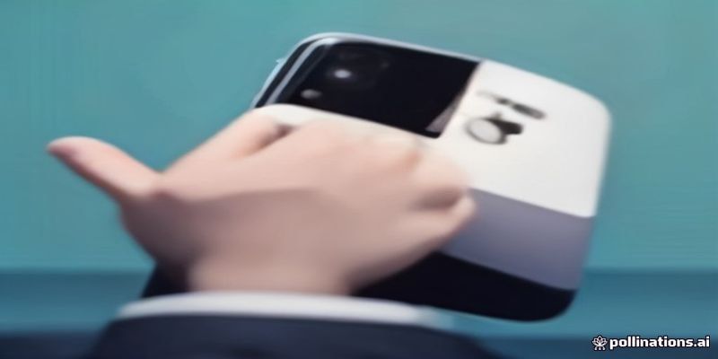 스마트폰으로 음악방송 투표에 참여하는 화면